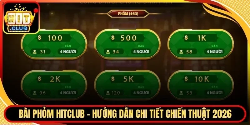 Bài Phỏm Hitclub - Hướng Dẫn Chi Tiết Chiến Thuật 2026 1 Hitclub Bài phỏm Hitclub